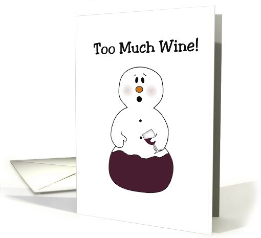 Funny Wine Christmas card (515183)