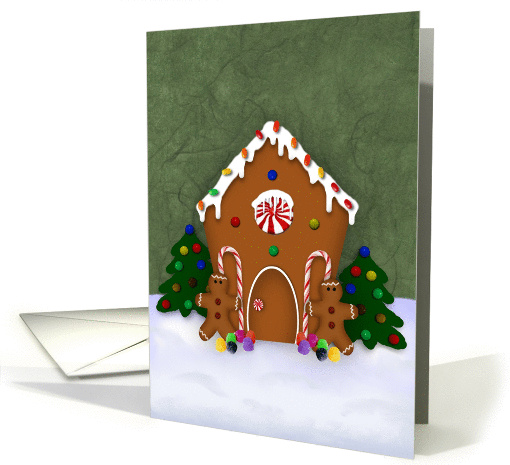Gingerbread House Christmas card (526812)