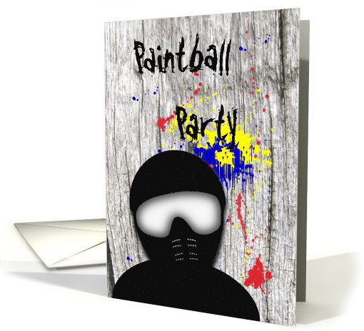 Paintball Party Invitation card (703059)