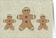 Business Gingerbread Men Christmas card