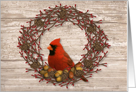 Business Wreath Christmas Card