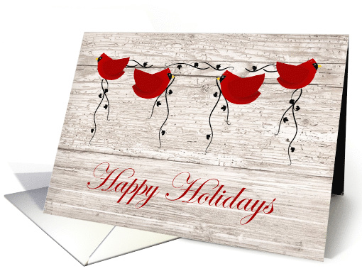 Happy Holidays Cardinals Christmas card (703876)