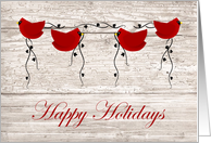 Happy Holidays Cardinals Christmas card