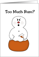 Too Much Rum?...