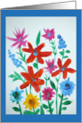 Dancing Flowers by Ellie card