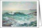 Wave and Lighthouse card