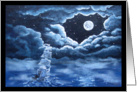 Moonlit Ship-blue version card