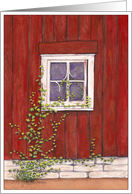 Old Barn Window card