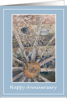 Rustic wheel card