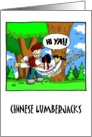 Chinese Lumberjacks card