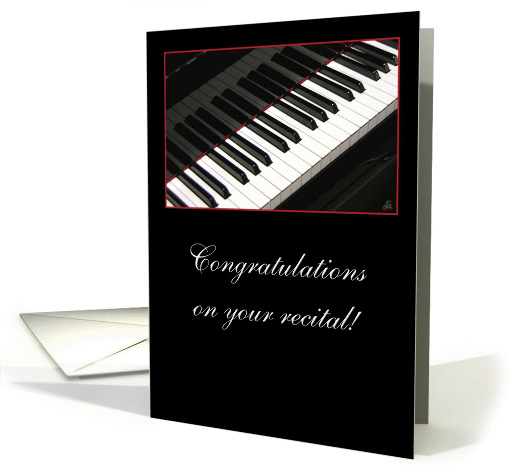 Congratulations on your recital card (350628)