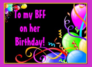 To my BFF on her...