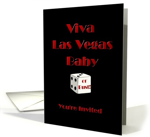 Viva Las Vegas Baby You're Invited! card (436064)