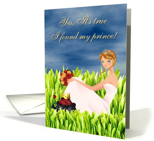 Yes, I found my prince-wedding card (469589)