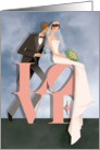 LOVE -wedding card
