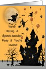 Spook-tacular Halloween Party Invitation card
