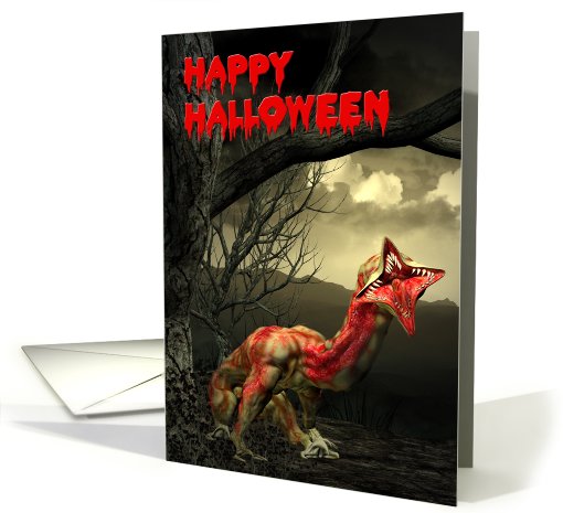 Happy Halloween-Halloween, alien, monster card (497153)