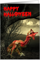 Happy Halloween-Halloween, alien, monster card