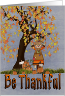 Be Thankful- Thanksgiving card