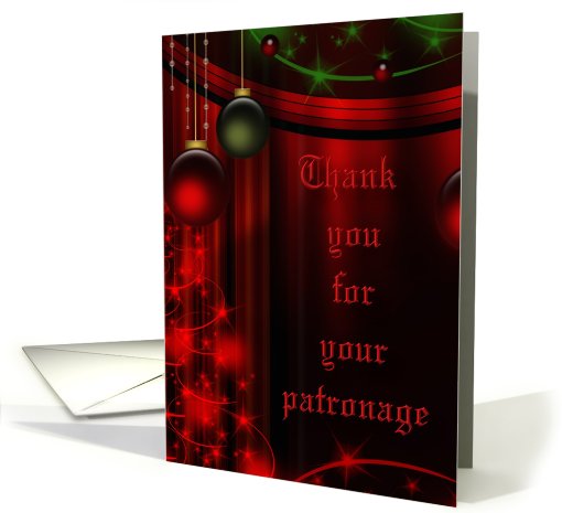 Thank you for your patronage- Baubles, Ornaments,... (512941)