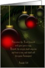 Isaiah 7:14- Bible, Religious, Christmas, Holiday, card