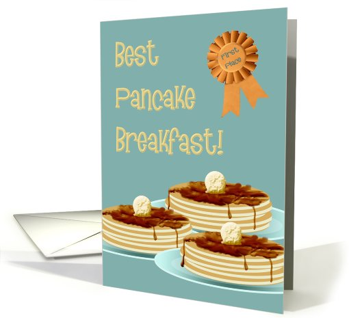 Best pancake breakfast!-Hospitality, Occassion, Thank you card