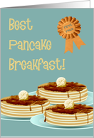 Best pancake breakfast!-Hospitality, Occassion, Thank you card