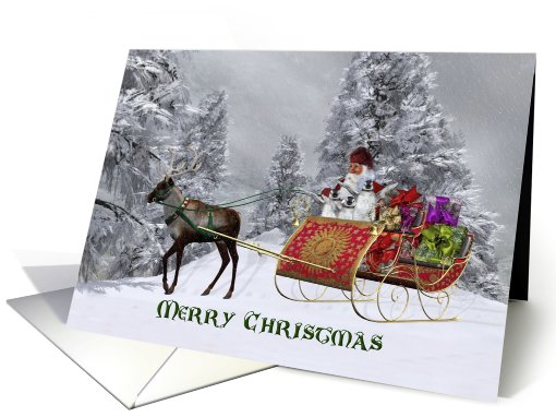 Merry Christmas- Santa, Reindeer, Penguins, Presents,... (522173)