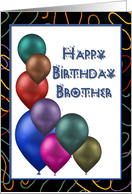 Happy Birthday Brother card