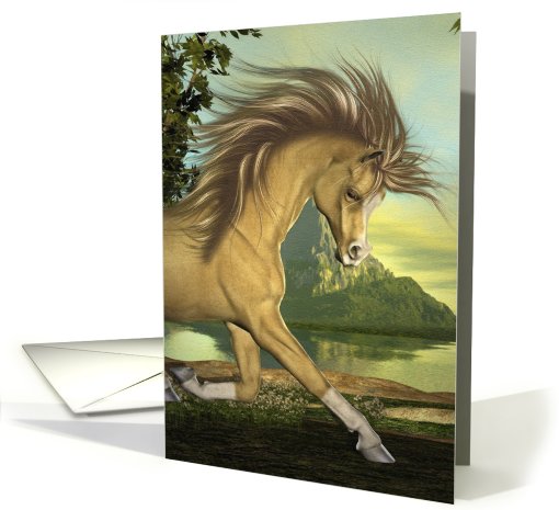 Running free-Horse card (525220)