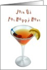 Join us for Happy Hour-Invite card