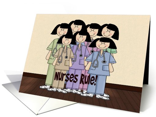 Nurses Rule!-Nurse, Nurses Day, Holiday, card (572507)