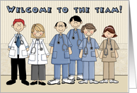 Welcome to the team-Nurses card