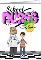 School nurse thank you cards-School, Nurse, Kid card