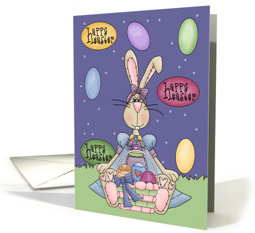 Happy Easter-Bunny, hare, Holiday, Easter, card (576676)