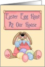 Easter Egg Hunt at Our House-invitation, invite, Holiday, Easter, card