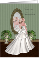 Dearest Daughter (from Mother)-Wedding, Congratulations, Bride, card