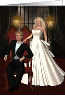 Congratulations to the Most perfect couple!-Wedding, Congratulations, Bride, Groom, card