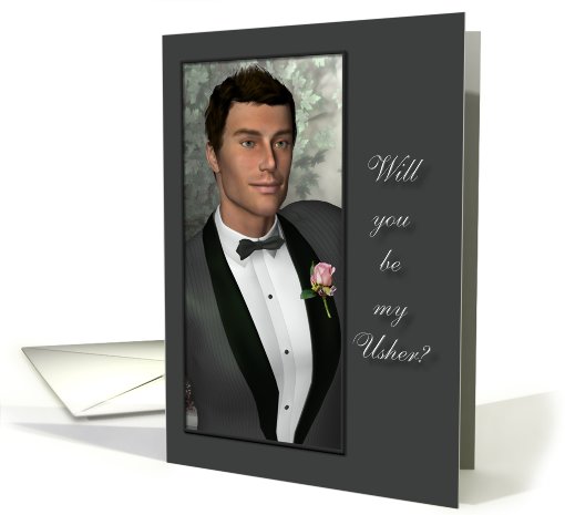 Will you be my Usher?- usher, Invitation, card (589936)