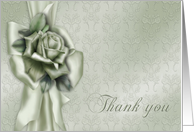 Thank you- Occassion, For the gift, Wedding Gift, Rose, Bow, card