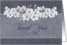 Thank you- Occassion, For the gift, Wedding Gift, Vanilla Bean, Floral, Flowers card