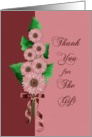 Thank you for the gift- Occassion, For the gift, Wedding Gift, Daisies, Floral, Flowers, card