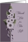 Thank you for the gift- Occassion, For the gift, Wedding Gift, Daisies, Floral, Flowers, card