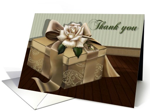 Thank you - Occassion, For the gift, Present, Package, card (601702)