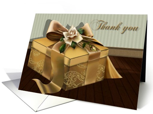 Thank you - Occassion, For the gift, Present, Package, card (601703)