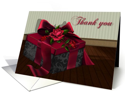 Thank you - Occassion, For the gift, Present, Package, card (601704)