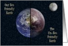 Eco Friendly vs.Un-Eco Friendly-Earth Day, Holiday, April 22 card