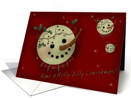 Holly Jolly card (300118)