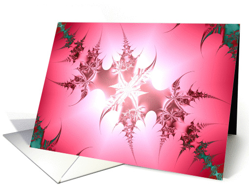 Silver Poinsettia card (319300)