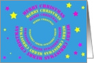 Merry Christmas Stars card